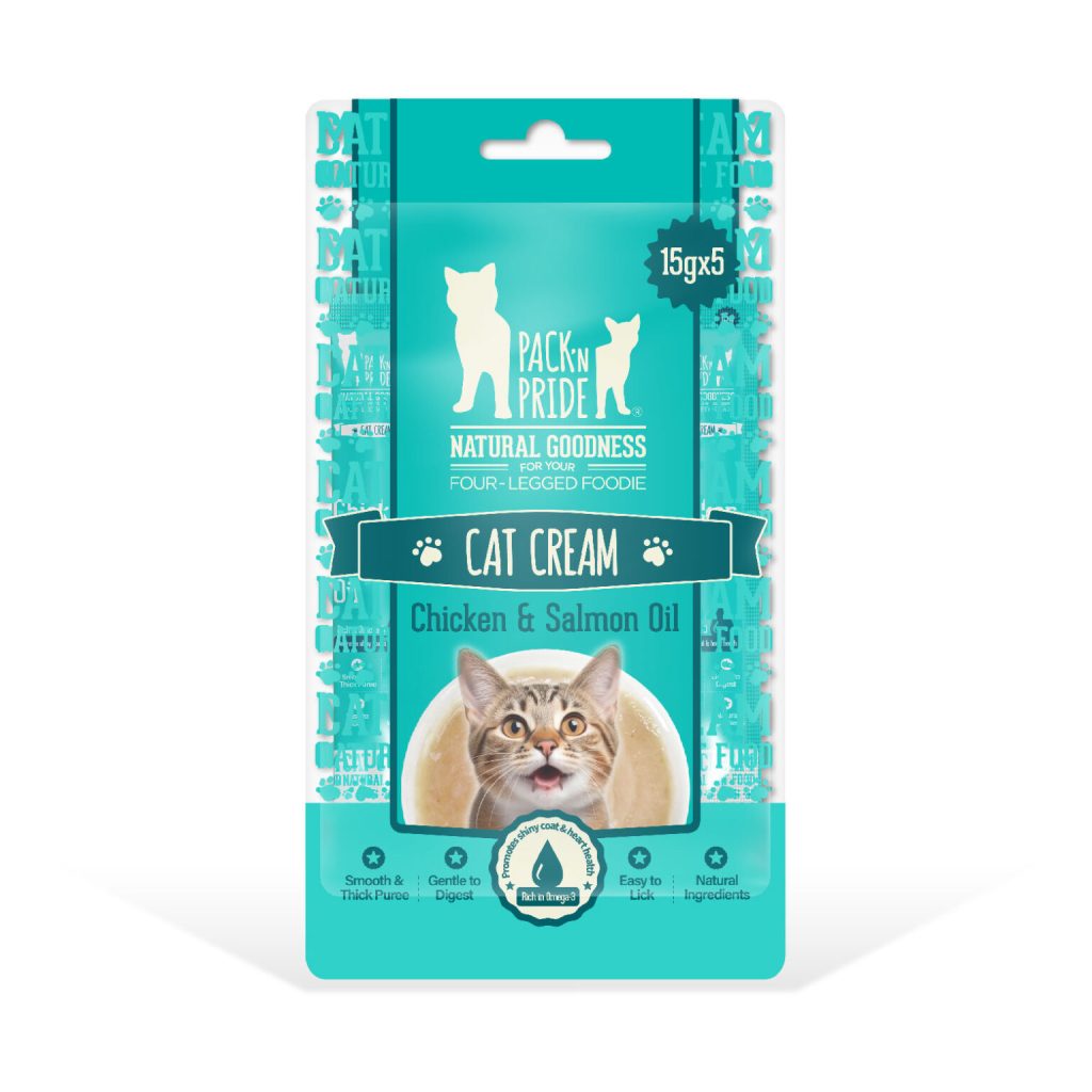 بستنی تشویقی گربه Pack’n Pride با طعم مرغ و روغن سالمون