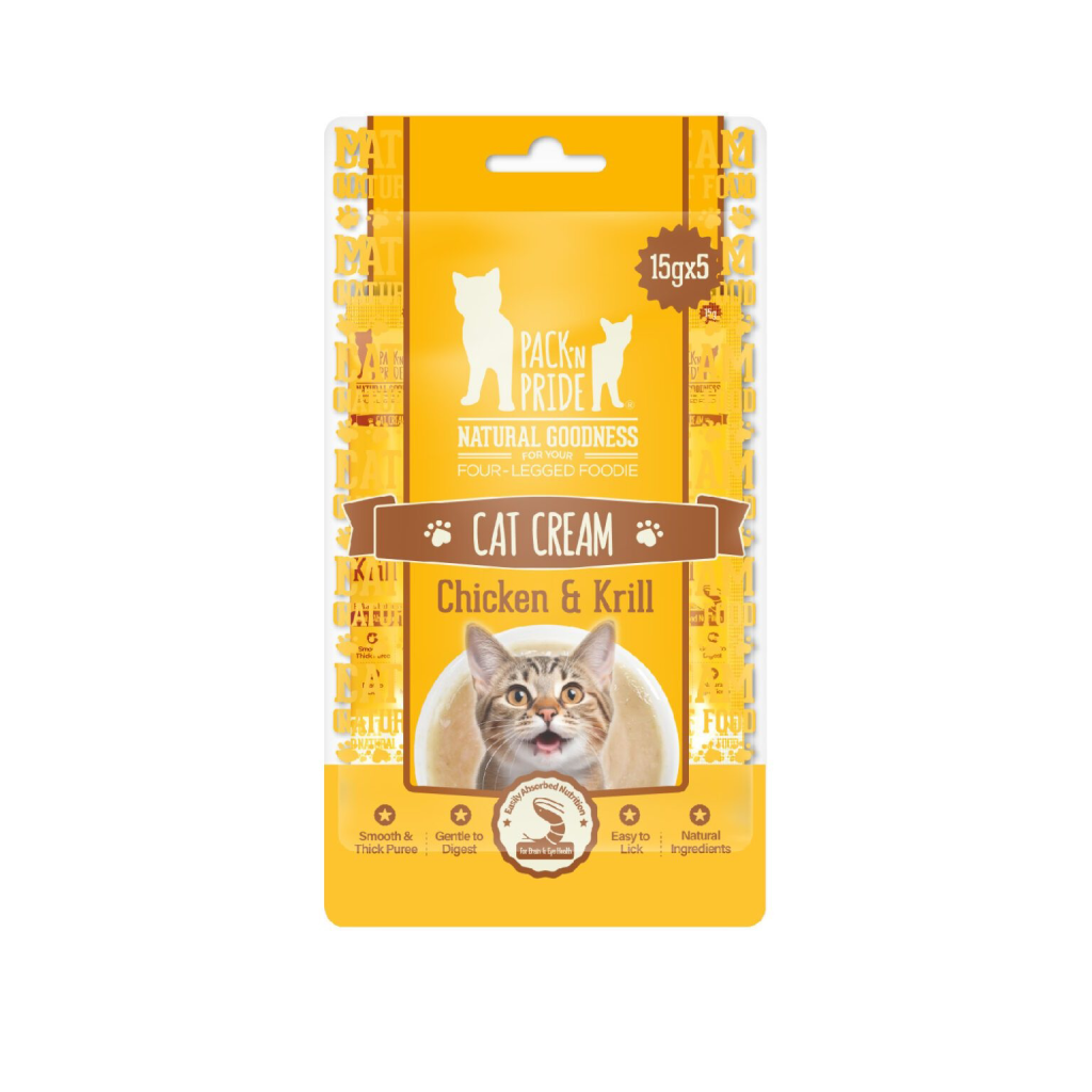 بستنی تشویقی گربه Pack’n Pride با طعم مرغ و کریل