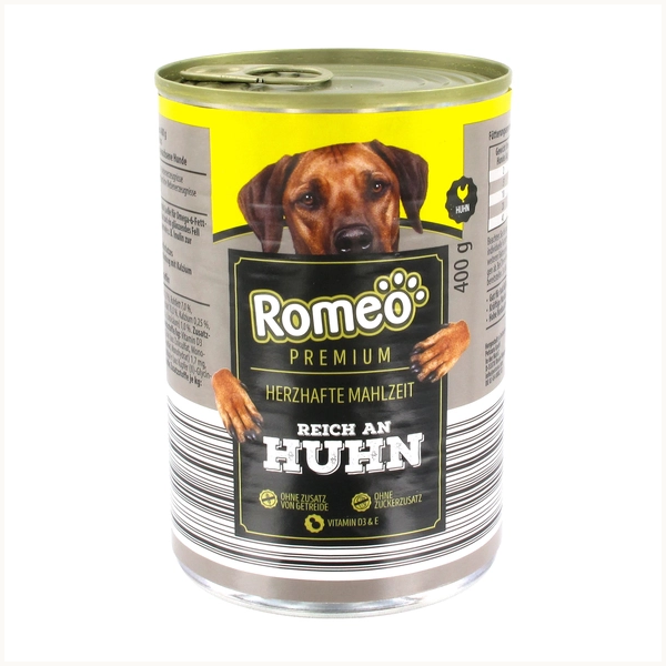 غذای کنسروی سگ رومئو romeo طعم مرغ